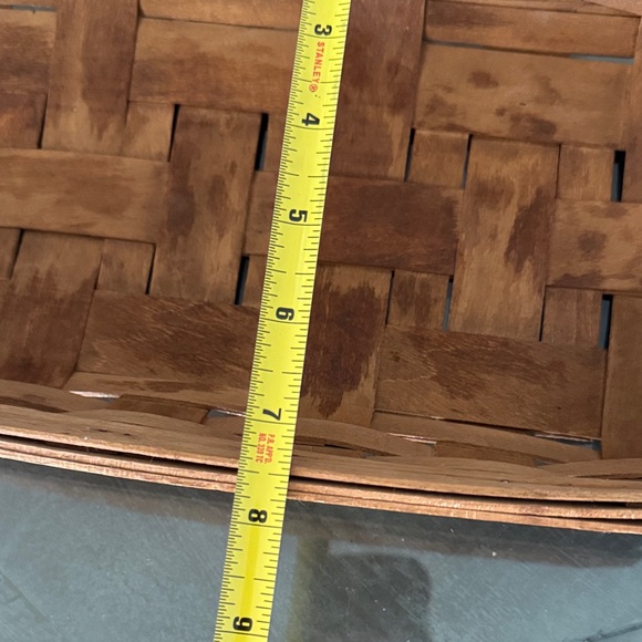 Longaberger Rich Brown Rectangular Basket - Picture 5 of 7